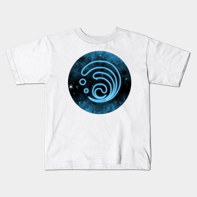 Hydro Symbol Kids T-Shirt by N Sancamper 